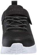 Skechers Boy's Uno Lite-worlo Sneaker Black/White Size Youth 10.5 - Like New