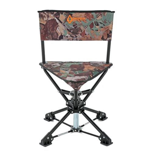 ARROWHEAD OUTDOOR 360° DEGREE SWIVEL HUNTING CHAIR STOOL - CAMO - Like New