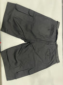 BLU ROCK MENS BELTED 4-WAY FLEXIBLE STRETCH CARGO SHORTS - SIZE: 42 - BLACK - Brand New