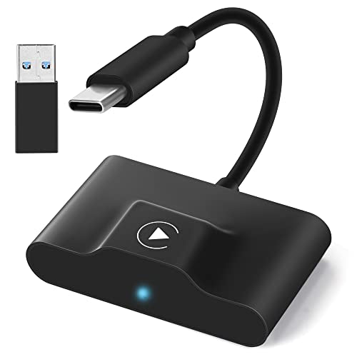 URJD WIRELESS CARPLAY ADAPTER 2023 UPGRADE WIDELY COMPATIBLE - BLACK - Like New