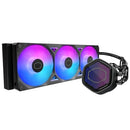 COOLER MASTER ATMOS II 360 PIXEL LED AIO CPU LIQUID COOLER 360MM RADIATOR BLACK - Brand New