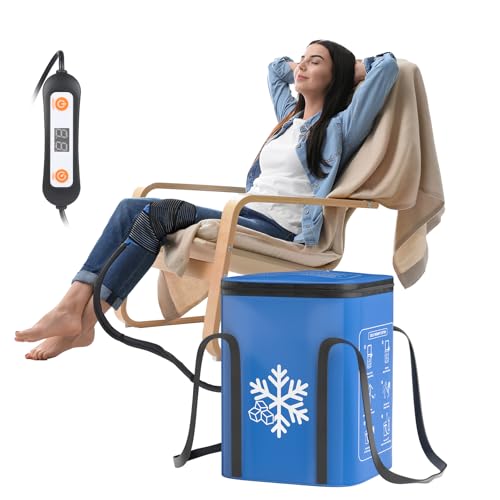 TREWF ICE MACHINE FOR KNEE AFTER SURGERY,19QT, QUIET COLD THERAPY MACHINE - BLUE - Like New