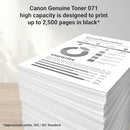 CANON GENUINE 071 BLACK TONER CARTRIDGE HIGH CAPACITY - BLACK - Brand New