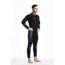 ZCCO MEN'S 5MM NEOPRENE WETSUIT ULTRA STRETCH FULL BODY DIVING - BLACK/GRAY - Brand New