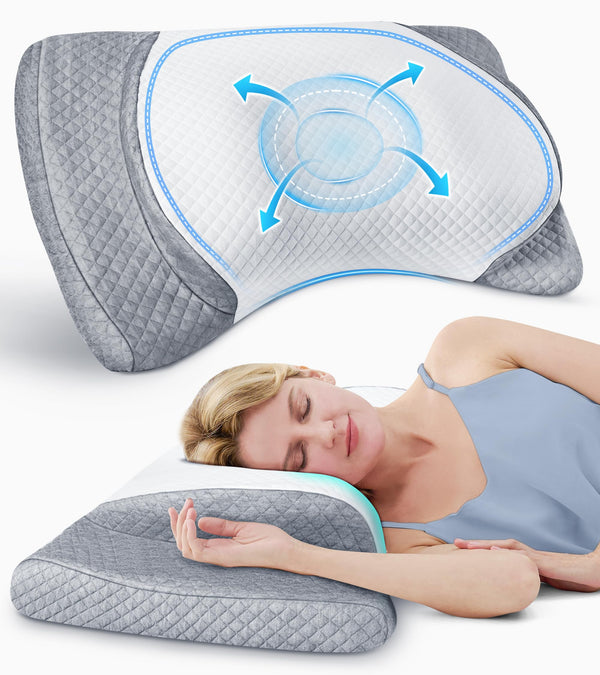 Risron Ultra Comfort Cervical Neck Pillow For Pain Relief - Like New