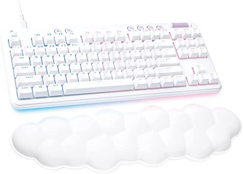 LOGITECH G713 WIRED KEYBOARD LIGHTSYNC TACTILE SWITCHES GX BROWN WHITE MIST - Like New