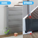 CUMBOR RETRACTABLE DOG GATE FOR STAIRS, MESH GATES FOR THE HOUSE - B-GRAY - Like New