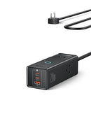 BASEUS CHARGING STATION 100W 5 IN 1 TRAVEL POWER STRIP USB C CHARGER - BLACK - Brand New