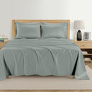 KATHY IRELAND HOME 1000 THREAD COUNT COTTON 6-PIECE SHEET SET,KING - SOFT SILVER - Like New