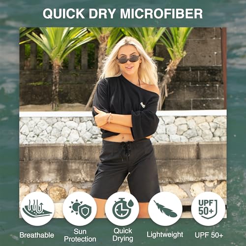 8101 Kanu Surf Womens Marina UPF 50 Active Swim Board Short All Sizes - Brand New