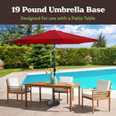 PURE GARDEN UMBRELLA BASE, 19LBS HEAVY-DUTY 50-103 - BLACK - Like New