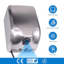 GOETLAND 304 STAINLESS STEEL HAND DRYER COMMERCIAL COMPACT 1350W 70DB - POLISHED - Like New