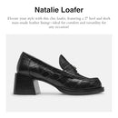 CX137 WOMEN'S COACH NATALIE LOAFER BLACK SIZE 7.5 - Like New