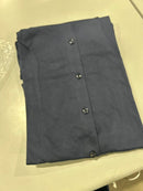 JAMES TAYLOR SHORT SLEEVE, BUTTON-UP SHIRT - SIZE: MEN 3XL - NAVY BLUE - Brand New