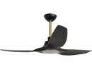 PARROT UNCLE 52 INCH CEILING FAN WITH LIGHT - BLACK - Like New