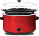ELITE GOURMET MST-900RXT Electric Ceramic XL Jumbo Slow Cooker, 8.5Qt - RED - Like New