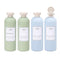 ASEVAT 13.5OZ 4PCS PLASTIC REFILLABLE TRAVEL SHAMPOO/CONDITIONER - GREEN/BLUE - Brand New