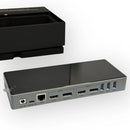 IVIIN THUNDERBOLT 4 DOCKING STATION DUAL MONITOR 4K OR SINGLE 8K@60HZ - SILVER - Like New