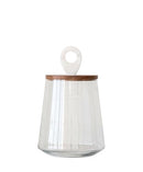 Small Clear Glass Jar with 7"L x 7"W x 11. 75"H B07VGBR9X4 - NEW - Brand New