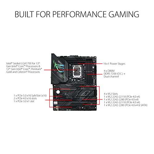 ASUS ROG STRIX Z790-F GAMING WIFI 6E LGA 1700 ATX GAMING MOTHERBOARD BLACK - Like New