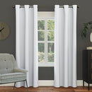Sun Zero Easton Energy Saving Blackout Grommet Curtain Panel 40" x 84"Dove White - Like New