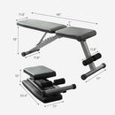 Finer Form 5-in-1 Weight Bench, Adjustable & Foldable for Bench Press - Like New