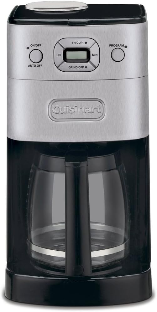 Cuisinart DGB-625 Grind & Brew 12-Cup Automatic Coffee Maker - Black/Silver Like New