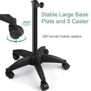 DAMGOLOZA Salon Tray Cart on Wheels Height Adjustable Trolley Cart - Black - Brand New