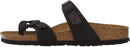 BIRKENSTOCK MAYARI - BIRKO-FLOR & BIRKIBUC - SIZE: MEN 10 EU 43 - BLACK - Brand New