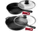 Cuisinel Cast Iron Skillet Lid Set of 2 Kitchen Cookware 8” 12" - Scratch & Dent