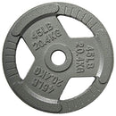 FITVIDS CAST IRON 1" STANDARD WEIGHT PLATES 45LBS - GRAY - Like New