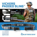 BLUE FORCE GEAR VICKERS PADDED SLING W/2” FOAM PAD DURABLE NYLON - BLACK - Like New