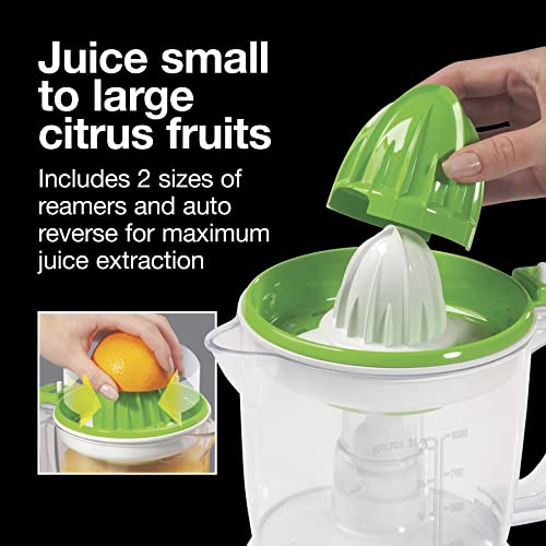 Proctor Silex Electric Citrus Juicer Machine, 34 oz, 66337 - White & Green - Like New