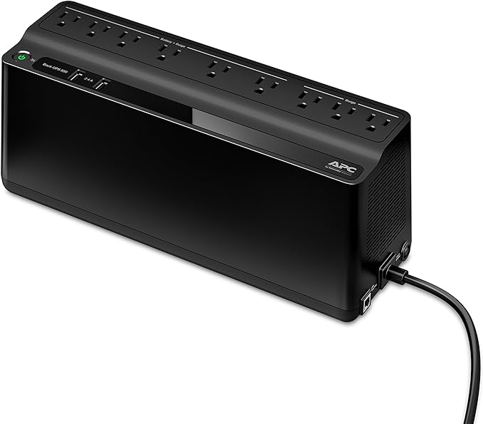 APC UPS BE850M2 850VA Battery Backup & Surge Protector Uninterruptible - Black - Like New