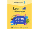 Rosetta Stone Learn UNLIMITED Languages Lifetime Access 24 Languages Online Code