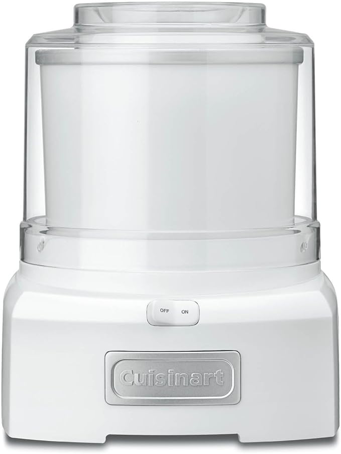 Cuisinart ICE-21FR Frozen Yogurt-Ice Cream and Sorbet Maker 1.5 Quarts - WHITE Like New