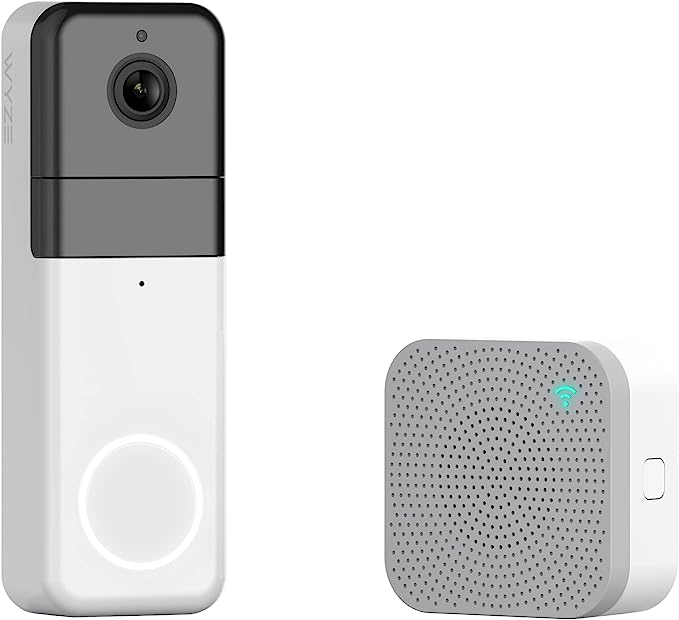 Wyze Wireless Video Doorbell Pro (Chime Included) 1440 HD Video 2Way Audio WHITE Like New