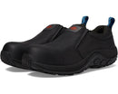 MERRELL MEN'S JUNGLE MOC LEATHER COMPOSITE TOE WIDE WIDTH SHOE - 10M - BLACK - Like New