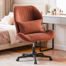 ZZW CRISS CROSS CHAIR WITH WHEELS WIDE CROSS LEGGED, ARMLESS TALL BACK - OATMEAL - Like New