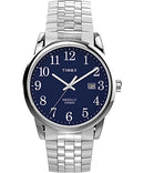 Timex TW2V40200 Easy Reader Men's Watch with Blue Accents - Like New