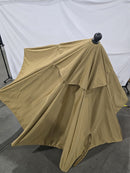 CALIFORNIA UMBRELLA 9 FT. DARK ASH ALUMINUM MARKET PATIO UMBRELLA - CANVAS BRASS - Like New