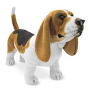 Melissa & Doug Giant Basset Hound - Lifelike Stuffed Animal Dog - Brand New