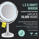 Danielle Creations Professional-Grade Double-Sided L.E.D. Vanity Mirror - Like New