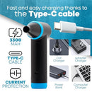 FABMA NA001 150000 RPM AIR DUSTER COMPUTER KEYBOARD JET DRY MINI BLOWER - BLUE - Like New
