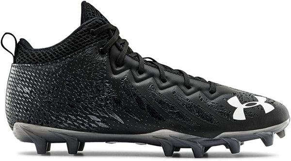 3022667 Under Armour Men Spotlight Select Mid Mc Cleats Black 001 Size 12.5 Like New