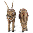 B08CF2V7FJ Christmas Majestic Reindeers Polyresin Antlers Blanket 133562 - New - Brand New