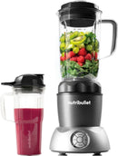 Nutribullet NB50200 1000W 32oz Pitcher Blender, 24oz Handled To-Go Cup - Grey Like New