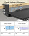 HUANUO KEYBOARD TRAY UNDER DESK PULL OUT KEYBOARD TRAY WITH C CLAMP MOUNT BLACK - Like New