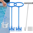 GENERIC 2 PIECES SKIMMER BASKET HANDLE POOL SKIMMER BASKET HOOK - Scratch & Dent