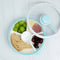 GOBE KIDS' LARGE SNACK SPINNER SLIDE LUNCH FOOD STORAGE CONTAINER - MACARON BLUE - Like New
